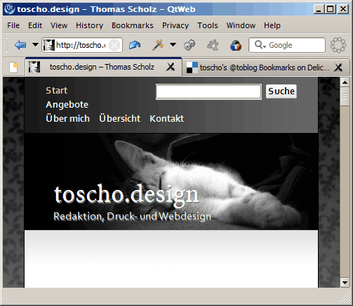 Screenshot QtWeb