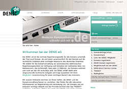 Screenshot: denic.de 2009