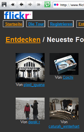 Flickr dunkel Flickr dunkel