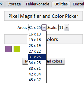 Colorpicker Auswahlfeld
