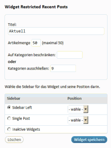 Screenshot Eingabemaske